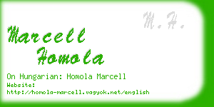 marcell homola business card